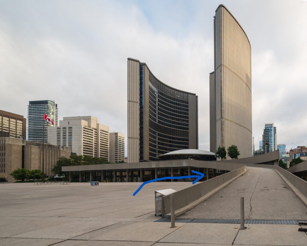 A picture of Toronto's city hall